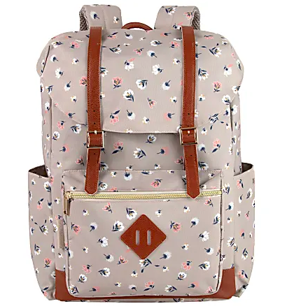 Emma Chloe Drawstring Backpack Floral 