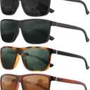 KALIYADI Polarized Mens Sun-Glasses Sunglasses-Men : Classic Sunglasses with UV Protection for Fishing Driving Golf