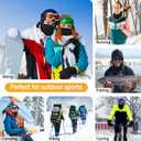LUOLIIL VOE 2 Pack Winter Neck Gaiter Warmer for Men&Women,Windproof Face Cover Fleece Face Mask Scarf for Cold Weather Sport (Black+black)