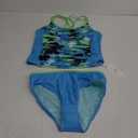 Angel season Girls Tankini Swimsuit Two Piece Bikini for Tween Bathing Suit Junior Modest Swimwear with UPF50+ Size 7-15 (Turquoise Floral)