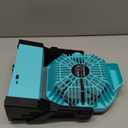 CosyHack Portable Camping Fan, 20000mAh Rechargeable Battery Operated Fans with Lights, Outdoor Beach Tent Fan, 4 Speed, Adjustable Brightness for Picnic, Barbecue, Fishing, Office, Home (Blue Black)