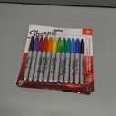 2 x Sharpie Permanent Markers Quick Drying And Fade Resistant Fine Tip Marker Set For Wood Plastic Paper Metal And More Drawing Coloring And Poster Marker Assorted Colors 12 Count