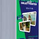 Inkjet Photo Paper 8.5x11 Inches, Glossy 200 Sheets 70 lb/260 gsm Premium Heavyweight Photographic Paper for Inkjet Printer Instant Dry Professional Postcard Picture Use Dye Ink