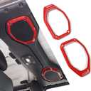 JeCar Red Top Speaker Frame Trim Cover for 2018-2023 Jeep Wrangler JL JLU Gladiator JT Interior Accessories