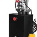 12 Quart Hydraulic Power Unit, Single-Acting Electric Hydraulic Pump, DC 12V 3200 PSI, Metal Reservoir for Dump Truck & Dump Trailer Hydraulic Systems
