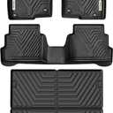 YITAMOTOR Floor Mats & Cargo Liner Fit for Mazda CX-5 2017-2025, TPE All Weather Custom Fit Floor Liners for Mazda CX5, 1st & 2nd Row and Trunk Liner Car Mats Set Accessories, Black
