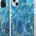 LONLI Hue Case for iPhone 15 Plus - [360 Shock-Absorbent Bumper] - [Cute and Unique Phone Cover for Girls and Women] - Ocean Wave