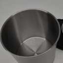 Oggi Stainless Steel Jumbo Grease Container with Removable Strainer and Snug Lid. Perfect container for fryer oil, bacon drippings, lard and ghee oil. Large capacity can - 1 Gall / 4 Qt / 3.75 Lt