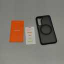 TORRAS Magnetic Guardian Only for Samsung Galaxy S23 Case 6.1", [Military Grade Drop Tested] [Compatible with MagSafe] Semi-Clear Hard Back & Soft Edge Slim PC & TPU S23 Case 6.1 Inch, Black