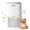 OSTBA - Avamia H14 HEPA Air Purifier for Large Rooms up to 1800Ft². Features Laser Air Sensor & Sleep Mode for Pets & Odor - White