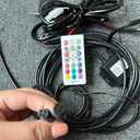 Sando Tech RGB Bluetooth Control Box 4Pin Connecter 2Plugs Wire Set, Remote, Fit for Whip Light/Rock Light/LED Strips/Underglow Lights
