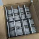 SEISSO Heavy Duty Bed Risers, Furniture Risers with Adjustable Screw Clamp, Bed Risers Elevation in Heights 4 Inch Support to 1000 Lbs Fit for Dorm Table, Desk, Couch, Chair Leg Extender(Gray, 4 Pack) (Grey)