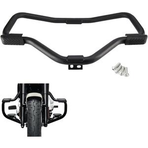 1-1/4" Highway Engine Guard Crash Bar Protect Compatible with Harley Sportster 883 1200 Iron XL XR 48 72 2004-2021 for Softail Seventy Two Forty Eight Heavy Duty Upper Support Mustache (1-1/4"32mm, For Sportster 883 2004-2022 Mustache Black)