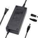 54.6V 2A Power Supply Adapter Charger for 48V 13S Li-ion Lithium Battery Pack 5.5x2.1mm Round Plug with 5.5x2.5mm & GX16 12mm 3-Prong Female Inline Tips