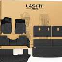 LASFIT Floor Mats & Seatback Mats & Cargo Mat for Nissan Armada/Infiniti QX80 2025-2026 (Fit 8 Seats, Not Fit 7 Seats), Custom Fit All Weather TPE Easy Clean Durable Floor Liners Car Mats,Black