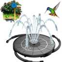 AISITIN 3.5W Solar Fountain Pump Upgraded 2026, DIY Solar Bird Bath Fountain Kit & Built-in 1200mAh Battery & Windmill 9 Nozzles & 3 Fixed Bracket for Bird Bath, Garden, Pond, Courtyard and Outdoor