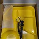 Dinneractive Dining Set for Kids - 3 Piece Construction Themed Toddler Utensils & Toddler Plates - Toddler Forks and Spoons - Kid Plate set (Yellow)