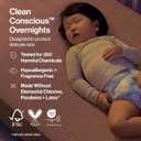 The Honest Company Comfort Dry Overnight Diapers, Up to 12 Hours Protection, Hypoallergenic, Cozy Cloud + Star Signs, Club Box Size 4 (2237 lbs), 48 Count