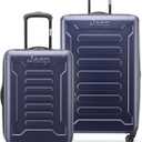 Jeep JH004C Hardside Expandable Luggage with Spinner Wheels, Peacoat Navy, 2 Piece Set 20/28 Inch