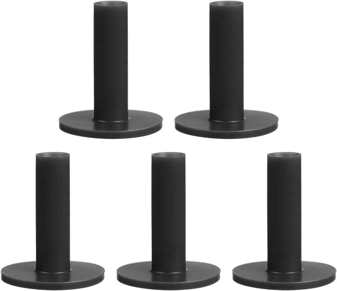 PATIKIL Rubber Golf Tees, Tall Practice Training Driving Range Tee Stable Ball Holder (3", Black)