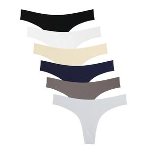 Wealurre Women's Microfiber Low Rise No Show Thong Pantie, S