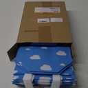 Locmeo 24 Pcs 8 x 4 x 10 Inch Toy Party Blue Sky White Clouds Gift Bags with Handles Reusable Non Woven Blue and White Cartoon Themed Candy Bags for Girl Boy Birthday Baby Shower Party