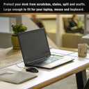 42x72 Inch Clear Plastic Vinyl Desk Pad Mat with Mouse Pad PVC Desk Blotter Mat Extra Large Office Drawing Writing Full Desk Pad for Computer Work Desktop Organizer Non-Slip Easy Clean Water Resistant