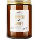 AOOVOO Lavender Amber Candles - 22 oz Scented Candles, Aromatherapy Candle, Soy Candle for Home Scented