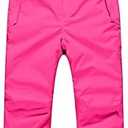 PHIBEE Girls' Waterproof Windproof Breathable Polyester Snow Ski Pants Size 130