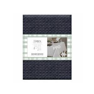 Lintex Rectangle Tablecloth 60in x 102in (152x259 cm), Seats 8 to 10, Set of 1. Blue Grey Color