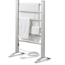 Towel Warmer for Bathroom, 6-Bar, Upgraded Extra-Wide Heating Area, Built-in Timer and Temperature Adjustment, Overheating Protection. Large Free-Standing Heated Towel Rack，White