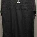 Bliwov Womens Fall Tops V Neck 3/4 Sleeve Outfits Loose Fit Soft Plus Size Clothes Business Casual Beach Oversize T Shirts (Large, Royal Blue)