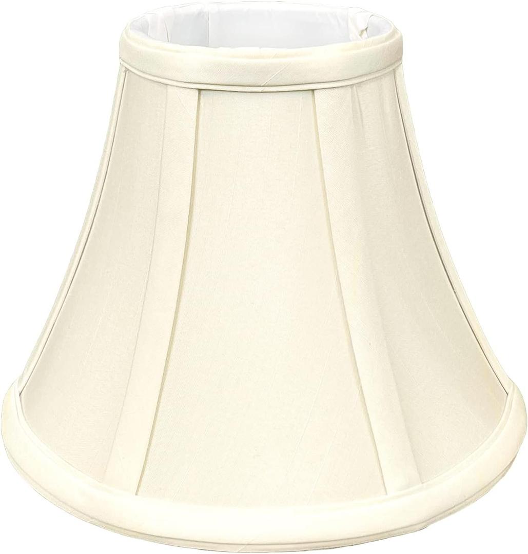 Royal Designs, Inc. True Bell Lamp Shade, UNO Table Lamp Fitter, Eggshell, 4"" x 8"" x 7.25""" (BS-704UT-8EG)
