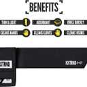 Nxtrnd Streamer Football Towel, Thin Sports Towel, Dries Hands & Football Accessories (Black), One Size