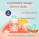 SpaLife Beauty Watermelon Mango Shower Shake 2 Pack  Niacinamide & Macadamia Nut Oil Body Wash, Skin-Soothing Shower Gel  Fruity, Refreshing Scent