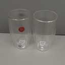 Bodum 15oz Pavina Double Wall High-Heat Borosilicate Glass, Set of 2, Clear