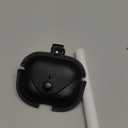 [3 in 1] TSVSXS Leather Case Compatible with AirPods Pro 3 with Keychain and Cleaning Kit, Soft PU Shockproof Cover Features Front LED Visibility for Women Man (Black)