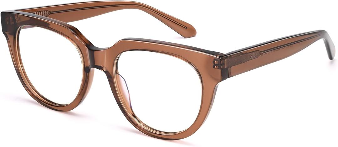 Dollger Blue Light Blocking Glasses For Woman Men Frame Round Cat Eye Computer BlueLight Glasses Non-Prescription