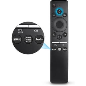 Replacement Voice Remote for Samsung-TV-Remote Control Compatible for All Samsung with Voice Function Smart Curved Frame QLED LED LCD 8K 4K TVs