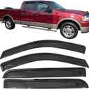 Fit 2004-2008 Ford F150 Supercrew Cab Slim Style Acrylic Window Visor