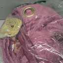 Amidoudou 1 Pair European Luxury Embroidered Curtains for Living Room Bedroom Chenille Curtains (Purple,63x96 Inch)