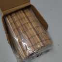 UNISHADES Bamboo Roman Shades w/Valance, 20" W × 64" H, Highfield Teak