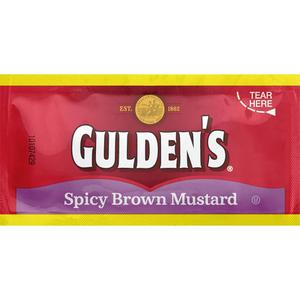 Gulden's Brown Mustard, Spicy, 500 Count, BB Date 11/18/2025