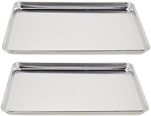 Vollrath (5303) WearEver HalfSize Sheet Pans, Set of 2 (18Inch x 13Inch x 1Inch, Aluminum)