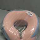 Travel Pillows for Airplanes, Neck Pillow Airplane, Airplane Travel Accessories with Eye Mask, Earplugs & Storage Bag, Memory Foam Neck Pillow for Sleeping, Flights, Cars, Office (Blue & Pink) (Adult Large)