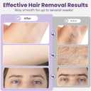 Wax Warmer Pot with 5 Bag Hard Wax Beads, Wax Kit Digital Hair Removal Waxing Kit for Women & Men, HotWax Melt Warmer Kit for Full Body, Legs, Face, Bikini,Sensitive skin, White