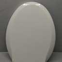 Durable Elongated Toilet Seat with Slow Soft Close - Easy to Install and Clean, Never Loosens - White, Fits Most Elongated Toilets Biscuit