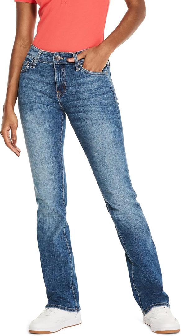 Aeropostale Women's Aero Mid Rise Bootcut Jean (2 Long)