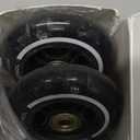 2PM SPORTS 4 Pack 80mm, 82A Inline Skate Wheels with ABEC-7 Bearing, Indoor/Outdoor Inline Skates Wheels (Black)