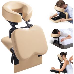 Luxurious 3 in 1 Multipurpose Massage Face Cradle & Cushion for Home Mattress, SPA Table & Desktop, Foldable Adjustable Massage Table Head Rest Face Down Pillow for Bed at Home, Office Siesta Artifact